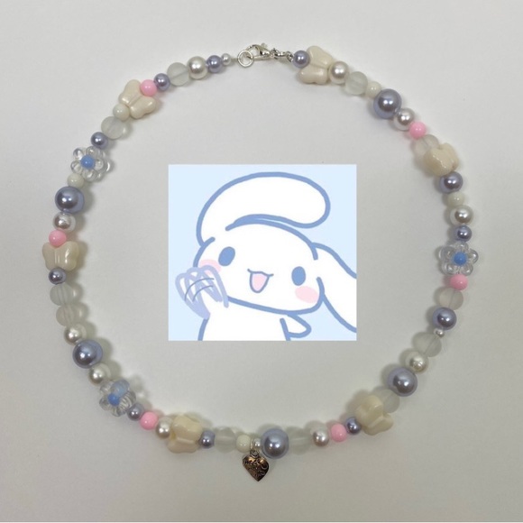 Sanrio Cinnamoroll inspired beaded necklace - Picture 1 of 4
